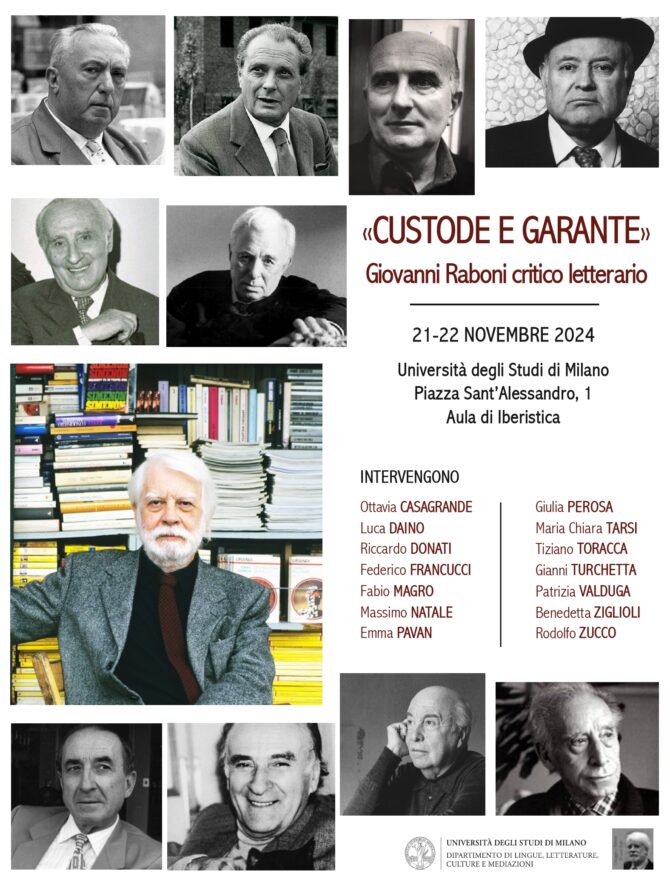 “Custode e garante”. Giovanni Raboni critico letterario