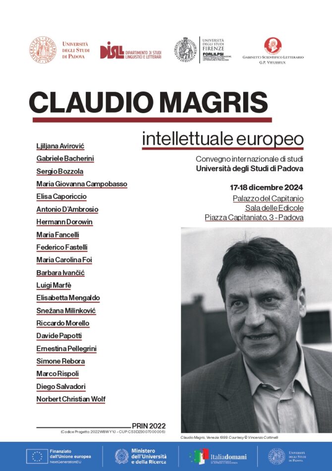 Claudio Magris intellettuale europeo